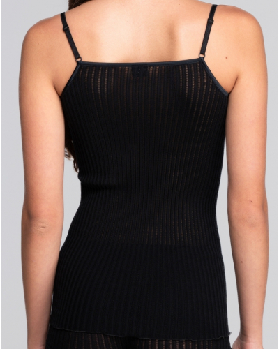 Top laine et soie Leavers Oscalito 7646 (Noir)