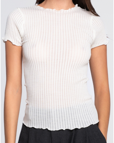 T-shirt laine et soie Oscalito 7493 (Champagne)