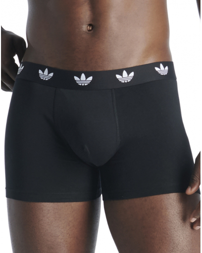 Lot de 3 boxers Adidas Confort Flex Coton (Noir/Blanc/Gris)