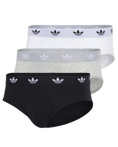 Paquete de 3 calzoncillos Adidas Comfort Flex Cotton (Noir/Blanc/Gris)