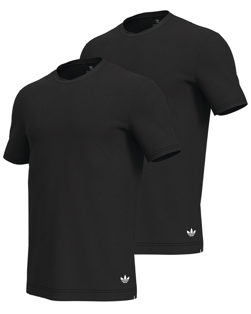 Pack of 2 crew neck T-shirts Adidas Comfort Core Cotton (Black)