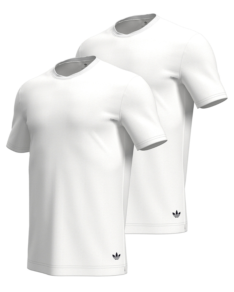 Pack of 2 crew neck T-shirts Adidas Comfort Core Cotton (White)