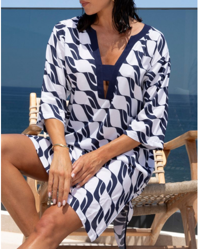 Beach tunic Lise Charmel Danse des Vagues (Danse Blue)