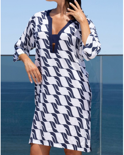 Beach tunic Lise Charmel Danse des Vagues (Danse Blue)