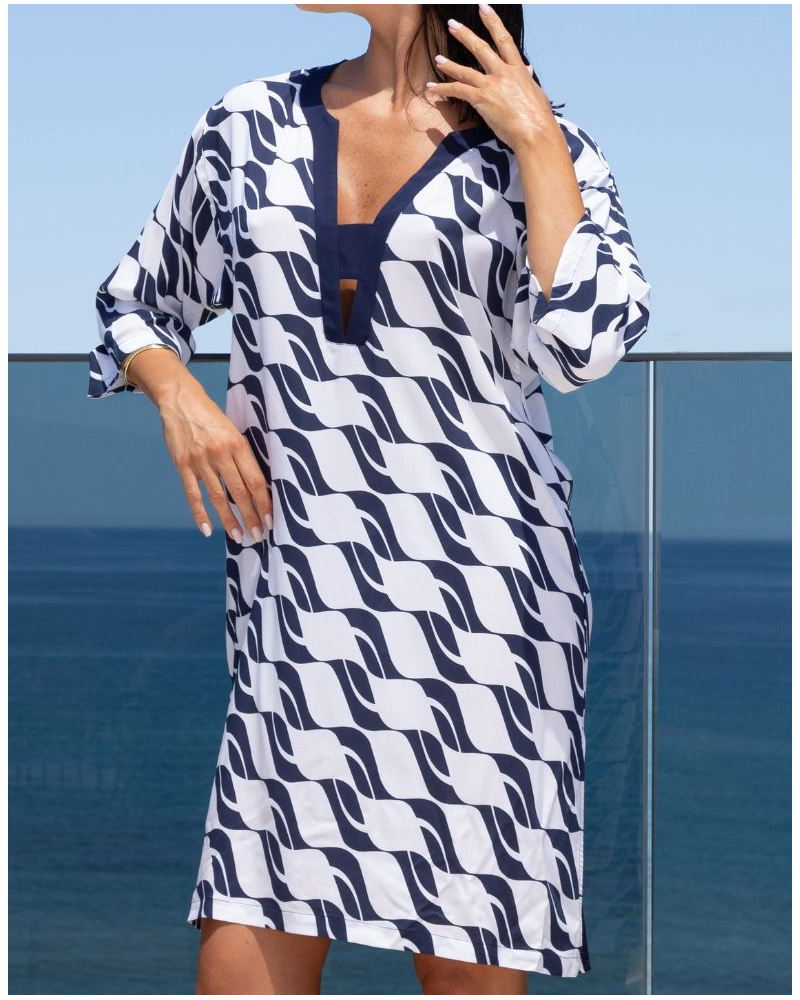 Tunique de plage Lise Charmel Danse des Vagues (Danse Blue)