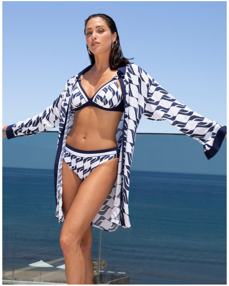 Chemise de plage Lise Charmel Danse des Vagues (Danse Blue)
