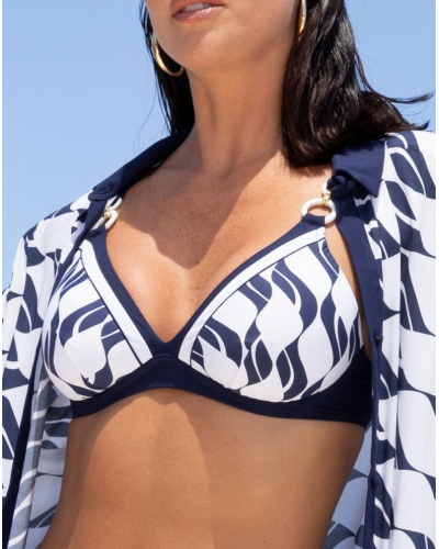 Sujetador de baño con aros triángulo Lise Charmel Danse des Vagues (Danse Blue)