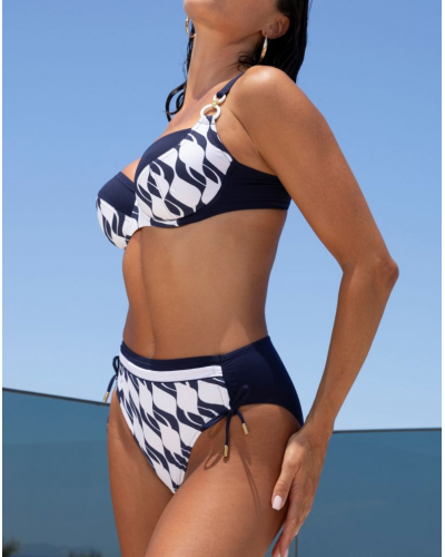 Slip de bain coulissant Lise Charmel Danse des Vagues (Danse Blue)