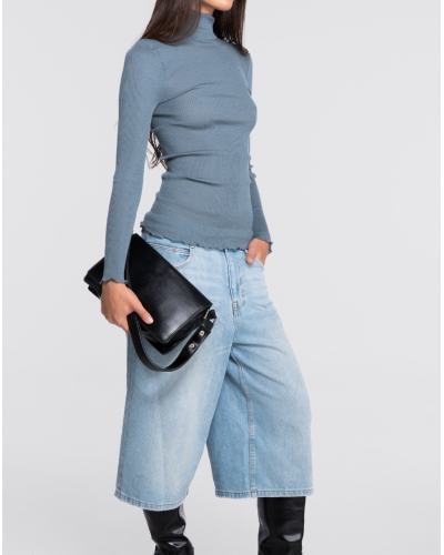 Funnel Collar Sweater wool and silk Oscalito 3429 (Zucchero)