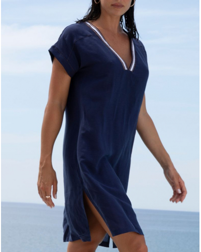 Túnica de playa Lise Charmel Cordage Précieux (Cordage Navy)