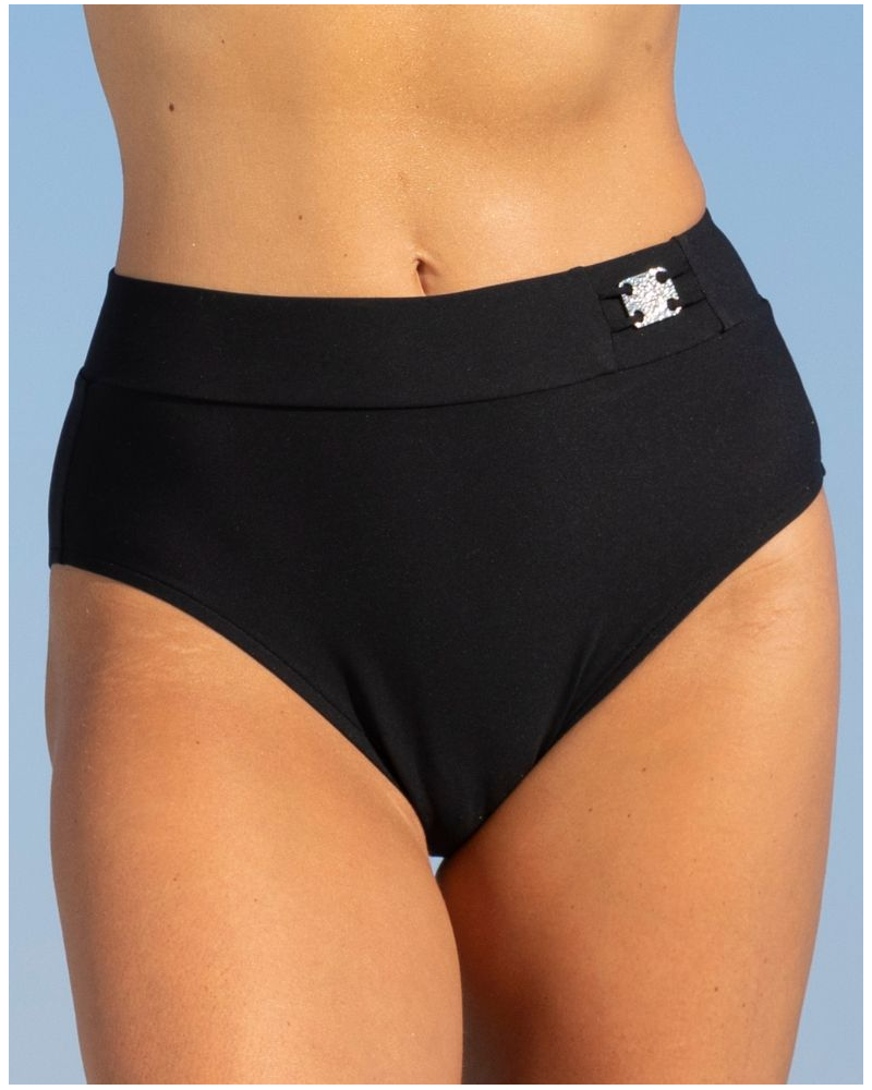 High waist bath brief Lise Charmel Eclat d'Argent (Noir Argent)