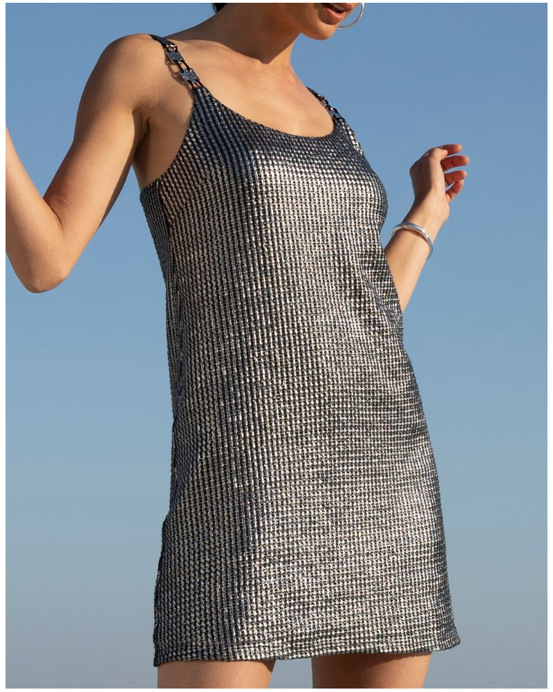 Robe de ville Lise Charmel Eclat d'Argent (Noir Argent)