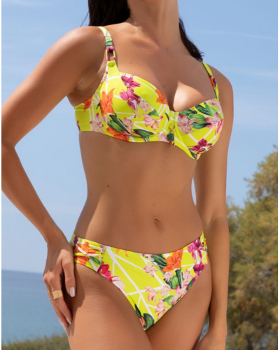 Wellness demi bath bra Lise Charmel Fleurs Splendeur (Splendeur Lime)