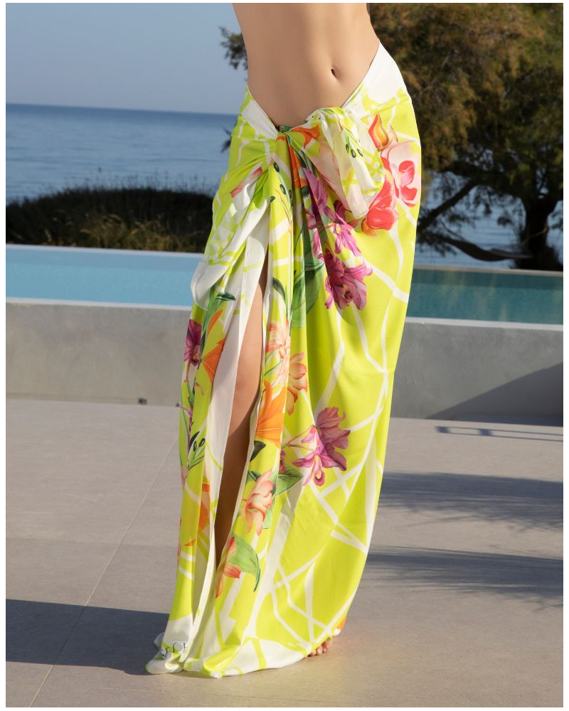 Paréo Lise Charmel Fleurs Splendeur (Splendeur Lime)