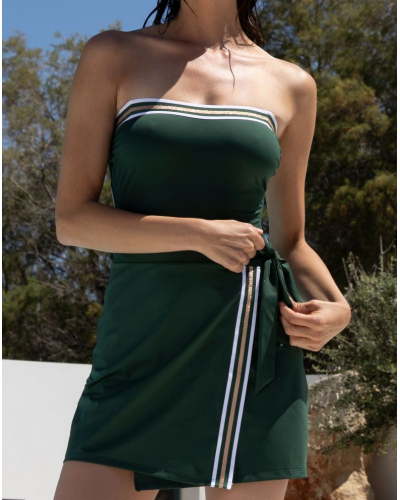 Maillot de bain une pièce bandeau Lise Charmel Energie Nautique (Cyprès Nautique)