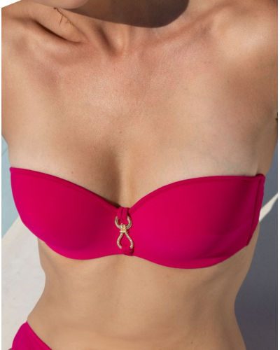 Soutien-gorge de bain bandeau coque Lise Charmel Sillage Couture (Fuschia Sillage)