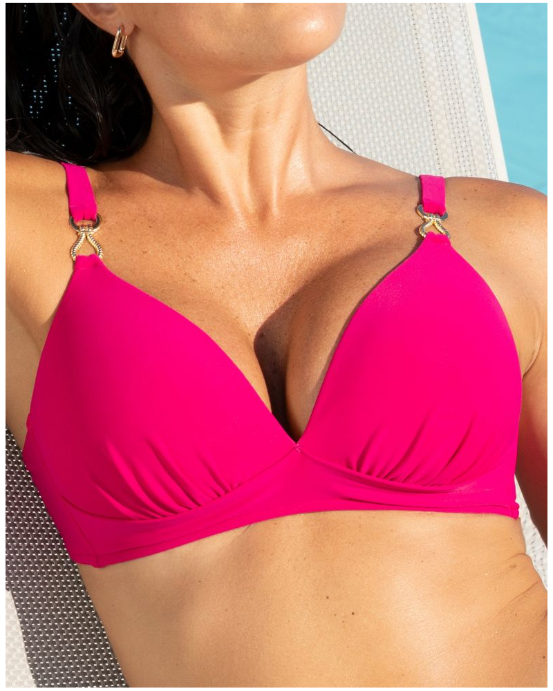 Wireless padded bath bra Lise Charmel Sillage Couture (Fuschia Sillage)