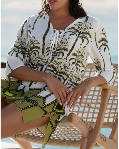 Beach tunic Lise Charmel Palmier Audace (Kaki Audace)
