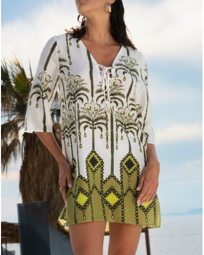 Beach tunic Lise Charmel Palmier Audace (Kaki Audace)