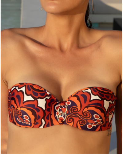 Sujetador de baño bandeau preformado Lise Charmel Eté in Love (Eté Sun)