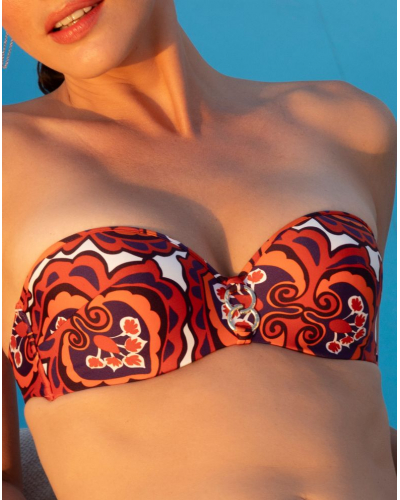 Sujetador de baño bandeau preformado Lise Charmel Eté in Love (Eté Sun)