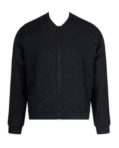 Chaqueta bombers de jacquard Antigel Sensualité Fauve (Negro)