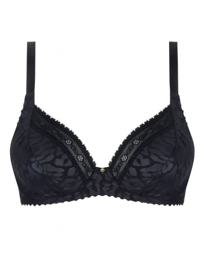 Soutien-gorge armatures triangle bien-être Antigel Sensualité Fauve (Noir)