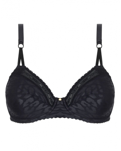 Sujetador con aros bienestar Antigel Sensualité Fauve (Negro)