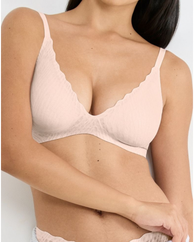 Wireless push-up bra Sloggi Zero Feel Bliss (Puff Pink)