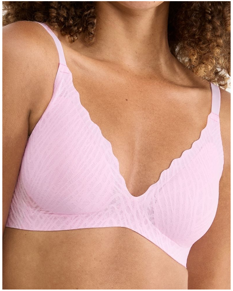 Sujetador sin aros push-up Sloggi Zero Feel Bliss (Floral Pink)