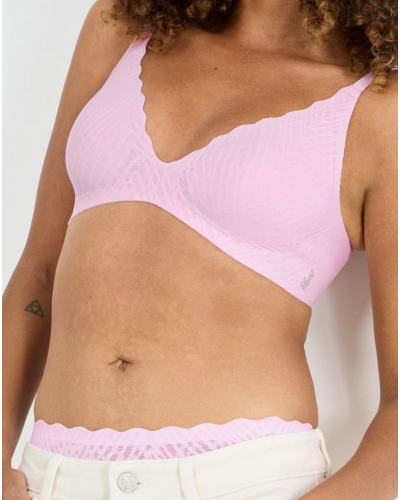 Sujetador sin aros push-up Sloggi Zero Feel Bliss (Floral Pink)