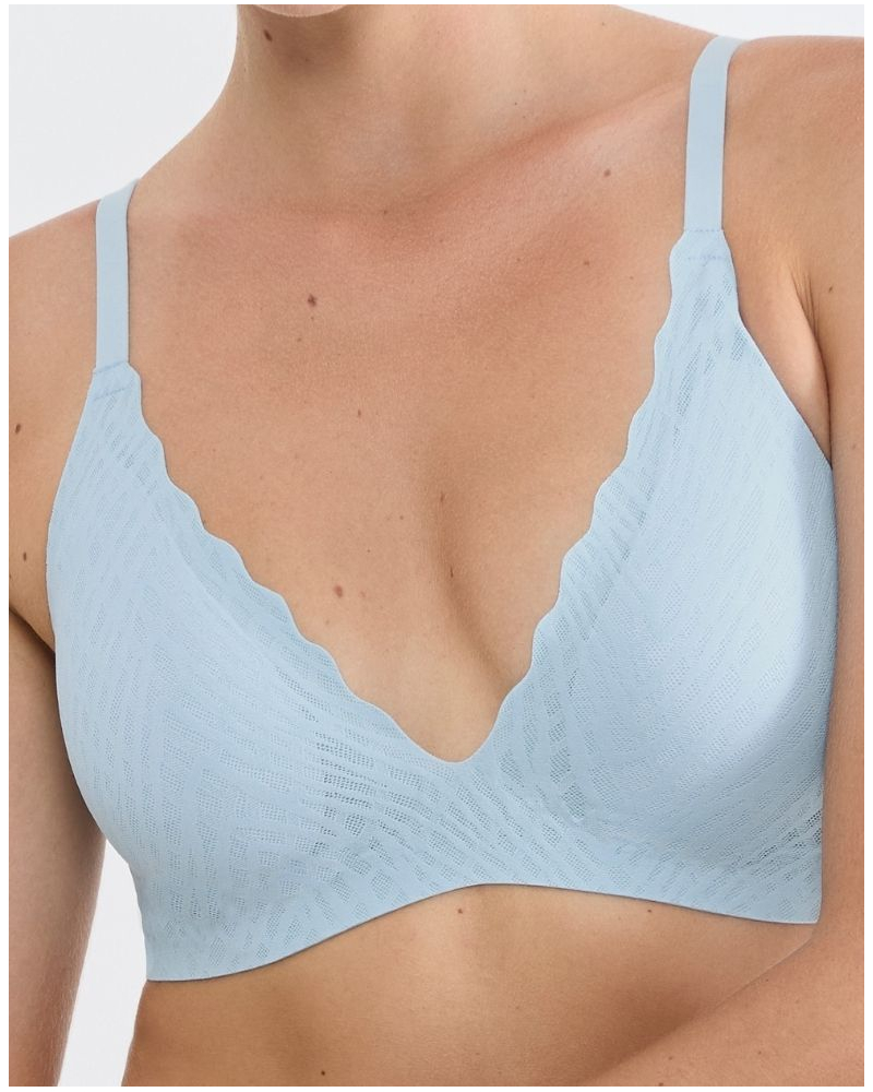 Wireless push-up bra Sloggi Zero Feel Bliss (Light Blue)
