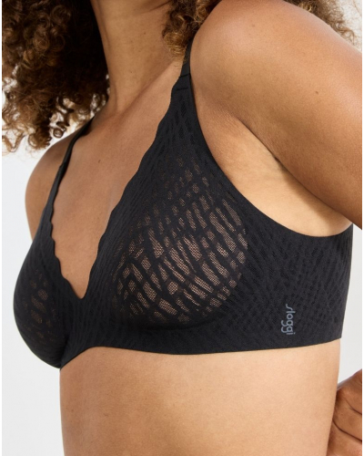 Soutien-gorge push-up sans armature Sloggi Zero Feel Bliss (Noir)