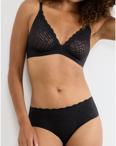 Soutien-gorge push-up sans armature Sloggi Zero Feel Bliss (Noir)