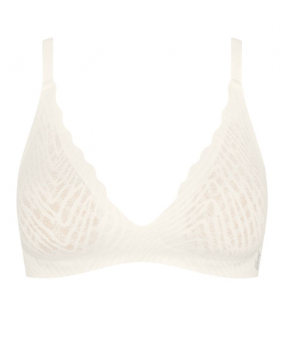 Wireless push-up bra Sloggi Zero Feel Bliss (Silk White)
