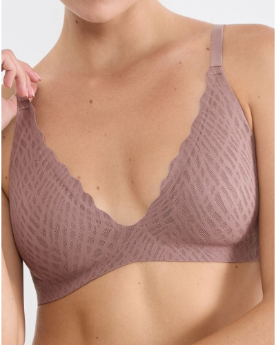 Wireless push-up bra Sloggi Zero Feel Bliss (Cacao)