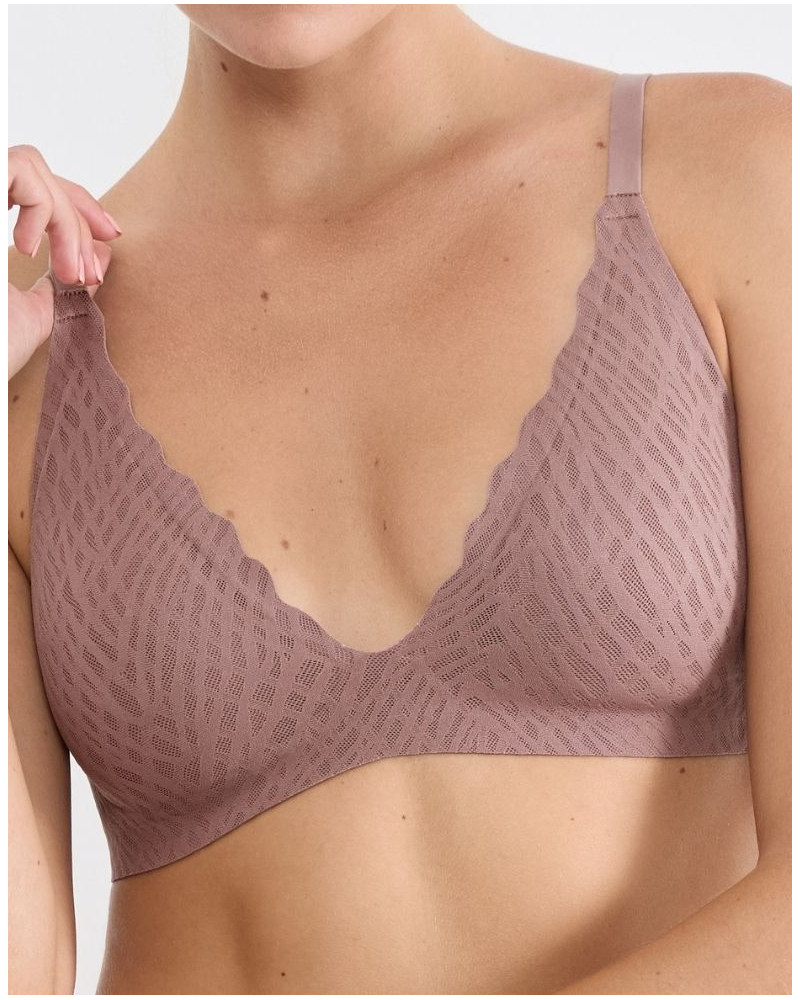 Soutien-gorge push-up sans armature Sloggi Zero Feel Bliss (Cacao)
