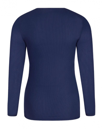 Tee-shirt manches longues Antigel En Mode Yoga (Bleu Yoga)