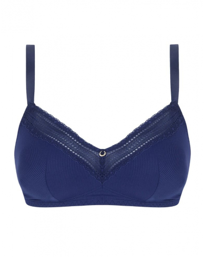 Sujetador sin aros copas profundas Antigel En Mode Yoga (Bleu Yoga)