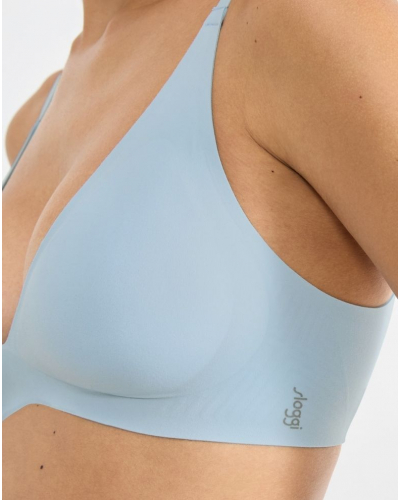 Sujetador sin aros push-up Sloggi Zero Feel (Light Blue)