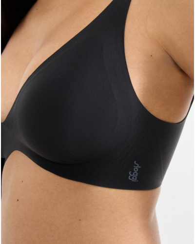 Sujetador sin aros push-up Sloggi Zero Feel (Negro)