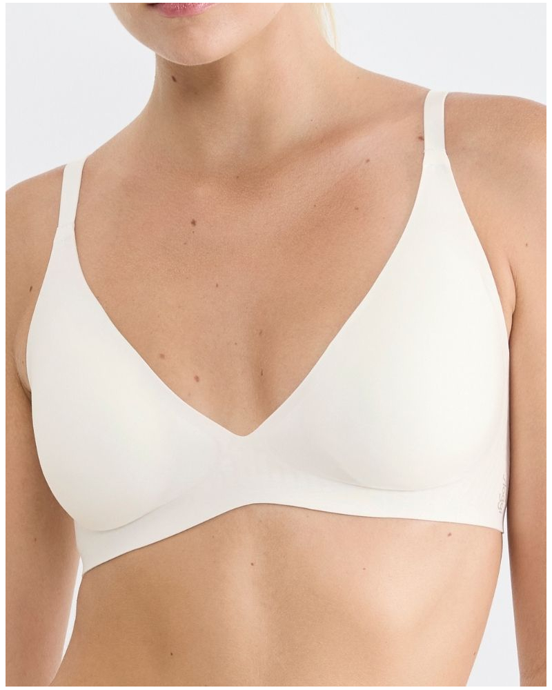 Wireless push-up bra Sloggi Zero Feel (Silk White)