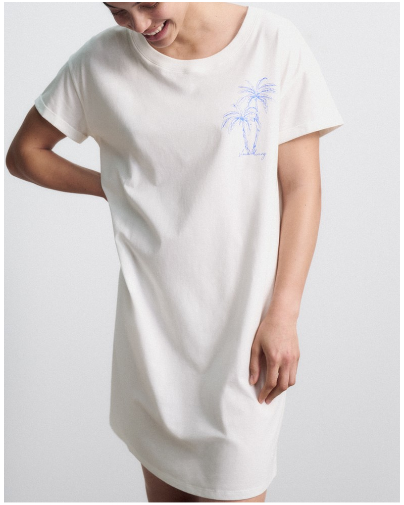 Chemise de nuit 100% coton Triumph  (Silk White)