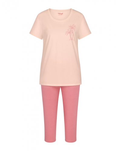 Pijama corto Capri Triumph 100 % algodón (Pink-Light Comb)