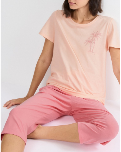 Triumph Capri short pyjamas 100% cotton (Pink-Light Comb)