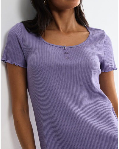 Chemise de nuit en coton Triumph pointelle (Lilac)