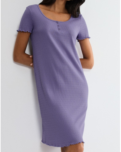 Chemise de nuit en coton Triumph pointelle (Lilac)