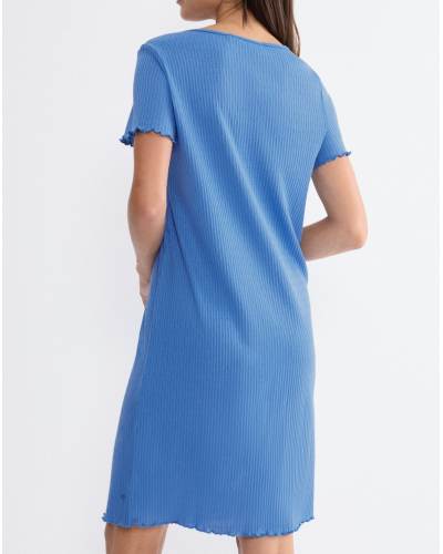 Camisón de punto Triumph de algodón (Ciel)