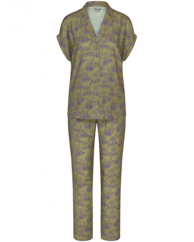 Triumph short-sleeved pyjamas (Green-Dark Comb)