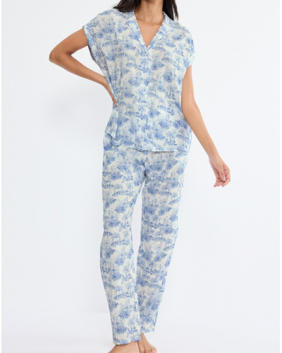 Triumph short-sleeved pyjamas (Blue-Light Comb)